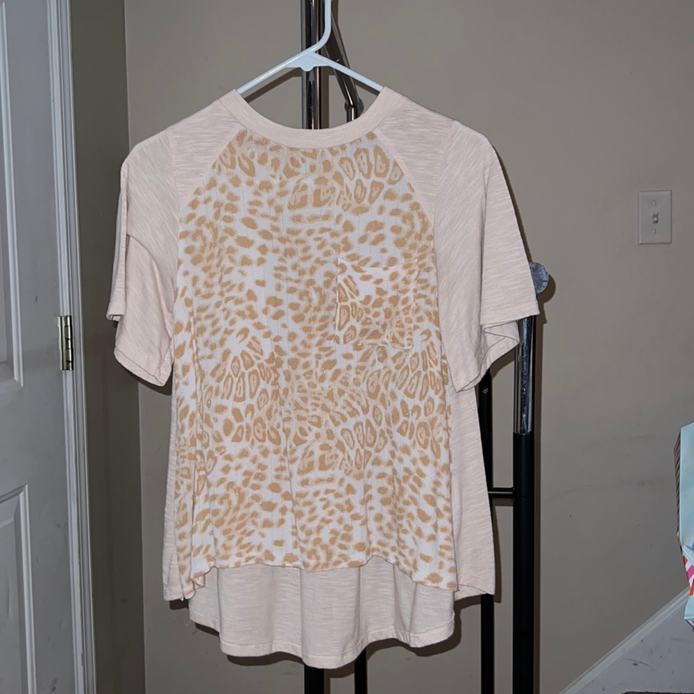 Animal print blouse